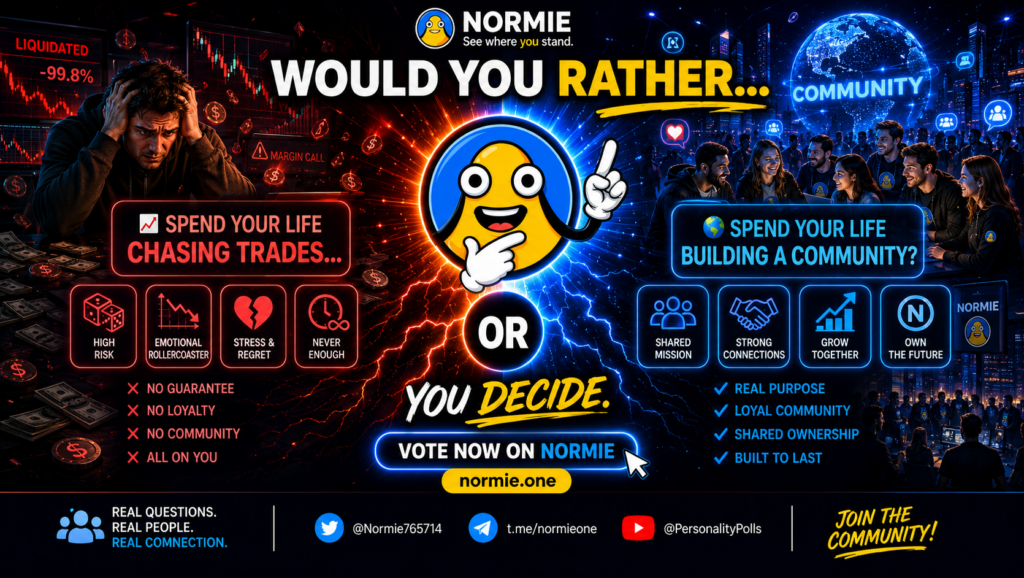 Chase Trades or Build Community - Normie